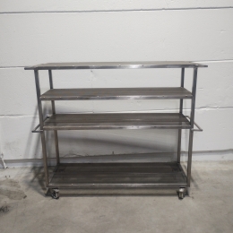 s/s mobile cart - rack